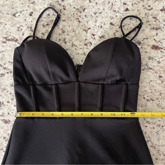 Windsor Wanda Formal Corset Crepe Dress Size Small High Slit Formal Bodycon Maxi - Picture 10 of 13